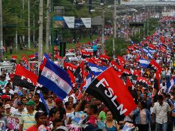 Miles de nicaragüenses piden un cambio de Gobierno y que se adelanten las elecciones. AP/A. Zúñiga