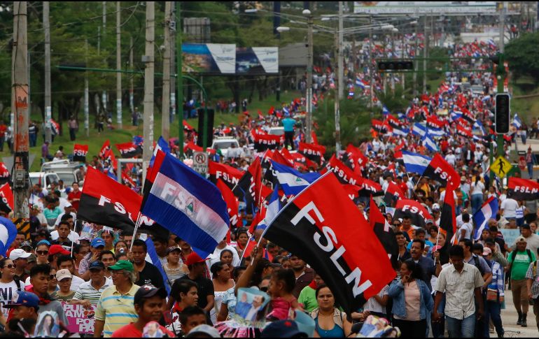 Miles de nicaragüenses piden un cambio de Gobierno y que se adelanten las elecciones. AP/A. Zúñiga