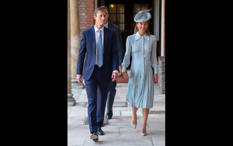 La hermana de Catalita, Pippa Middleton, asistió acompañada de su esposo James Matthews. AFP / D. Lipinski