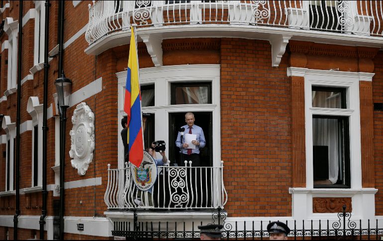 Assange, de 46 años, se refugió en la legación ecuatoriana en Londres para evitar ser entregado a Suecia. AP/ ARCHIVO