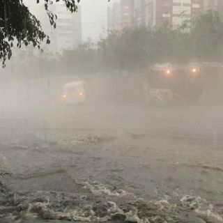 Inundaciones y árboles caídos deja lluvia en la ZMG