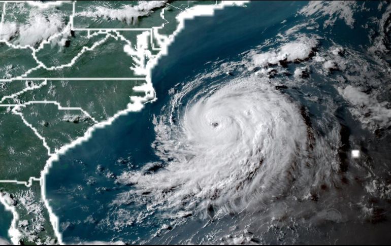 El ciclón se encuentra a 920 kilómetros al este-noreste del Cabo de Hatteras, en Carolina del Norte, y a mil 430 kilómetros al suroeste del Cabo de Race, en Terranova. AFP / NOAA