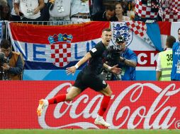 Perisic anota el primer gol de Croacia al minuto 68'. AP/M. Schrader
