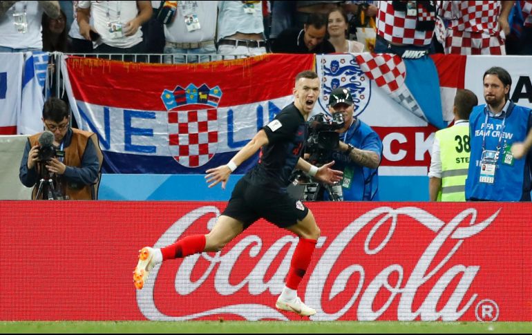 Perisic anota el primer gol de Croacia al minuto 68'. AP/M. Schrader