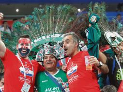 Sin fronteras. Croatas y mexicanos estrechan relaciones en el partido entre Croacia e Inglaterra. EFE
