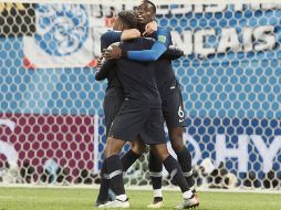 El gozo. Los franceses festejaron intensamente el triunfo ante Bélgica en la Semifinal, sin embargo, a partir de hoy se concentrarán en la Final del próximo domingo. AFP