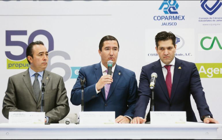 Daniel Curiel, Xavier Orendáin y Mauro Garza promovieron el proyecto con la sociedad y actores políticos. ESPECIAL