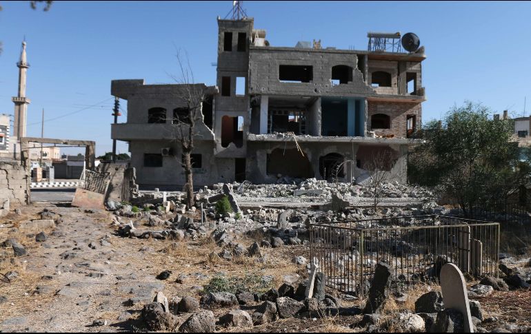 La localidad de Hit, situada en la cuenca del río Yarmuk, ha sido escenario de varios enfrentamientos desde junio. AFP/A. Al-Msalam