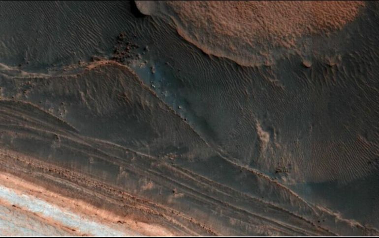 El antiguo cráter de impacto tiene un diámetro de 280 kilómetros. TWITTER / @NASA