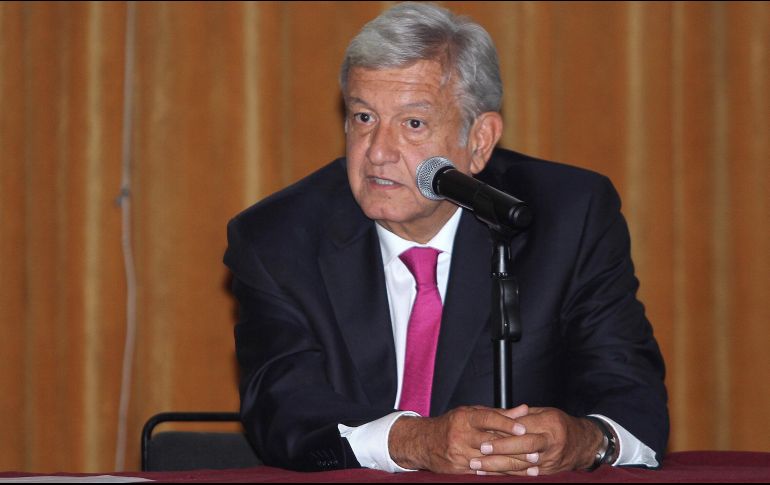 Andrés Manuel López Obrador asumirá la Presidencia el próximo 1 de diciembre. NTX / ARCHIVO