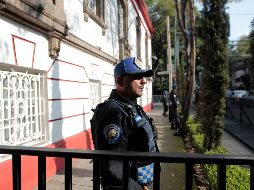 La delegación de EU encabezada por el secretario de Estado, Mike Pompeo, arribó a las oficinas de López Obrador donde es resguardado por elementos de seguridad. EFE/ M. Guzmán