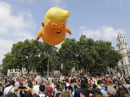 El "bebé Trump", ícono de protestas contra el mandatario en Reino Unido