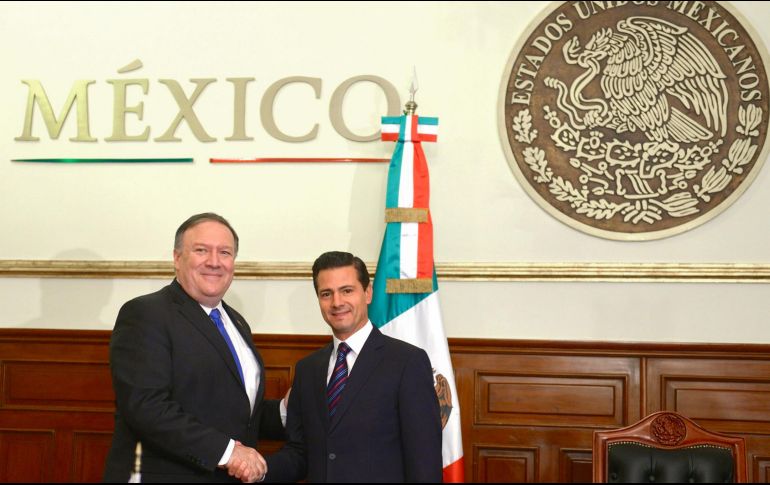 Junto con Pompeo viaja este viernes a México el secretario del Tesoro, Steven Mnuchin. NTX/ Presidencia