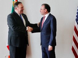 Mike Pompeo se reunió con Videgaray en la Secretaría de Relaciones Exteriores. NTX / J. Lira