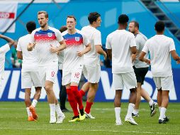 Harry Kane lidera el ataque este sábado de una Inglaterra que se presentará ante Bélgica con algunas modificaciones. EFE / J. Herrero