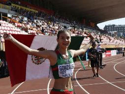 La mexicana hizo historia al subir al podio en la justa mundial y demostró su nivel para imponer sus condiciones para ingresar al libro de los récords del deporte mexicano. AFP / K. Parkkinen