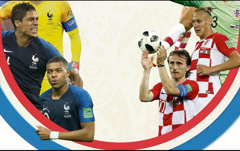 Francia con su juventud y Croacia con su tenacidad intentarán ser campeones en Rusia 2018. ESPECIAL