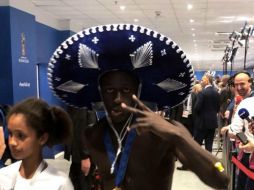 Así lució Mendy tras los festejos por ganar el Mundial Rusia 2018. TWITTER/@equipedefrance