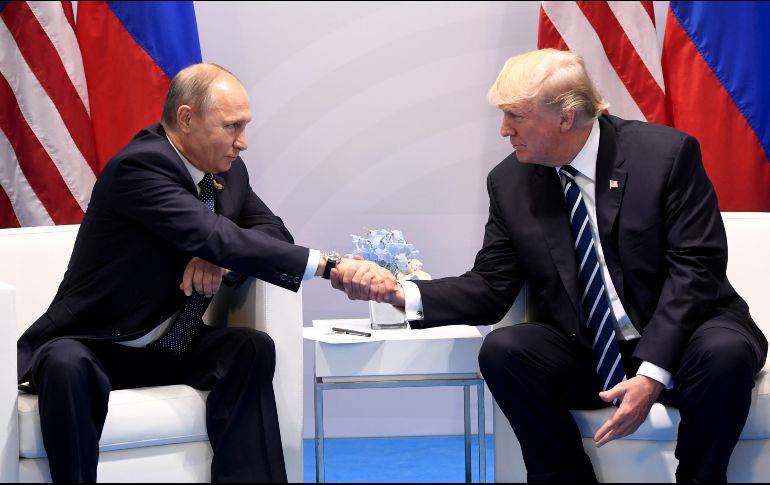 Trump se reunirá hoy con Valdirmir Putin en Helsinki. AFP/S. Loeb