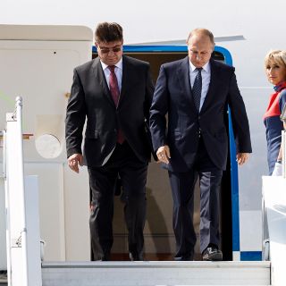 Trump y Putin llegan al Palacio Presidencial de Helsinki