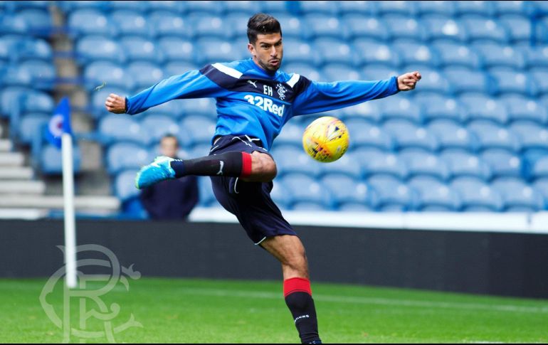 Herrera jugó para el equipo escoces durante un año y medio. TWITTER / @LaloHerrera15