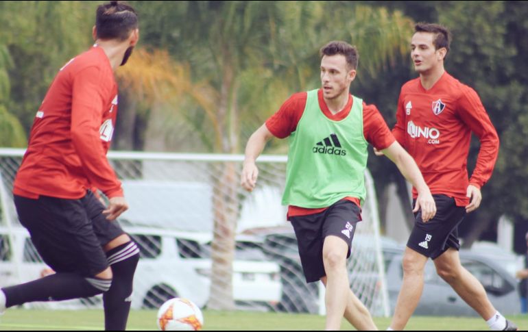 Los jugadores realizaron trabajos físicos y tácticos. Cortesía / Atlas