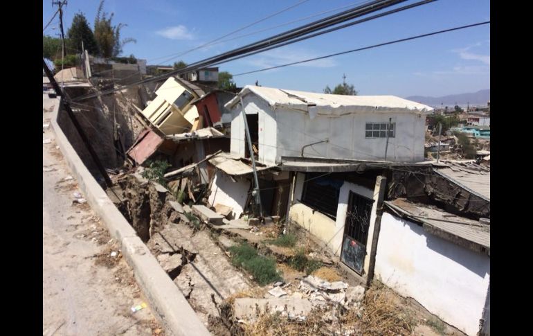 Un total de nueve casas colapsaron en la Colonia Reforma como consecuencia del movimiento registrado el pasado 13 de julio. FACEBOOK@joseritoportugal