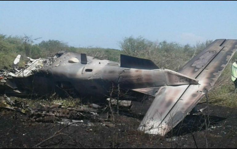 La aeronave cayó dentro de la Base Aérea Militar Número 2, ubicada en la Ciudad de Ixtepec, municipio de la región del Istmo de Tehuantepec, Oaxaca. ESPECIAL
