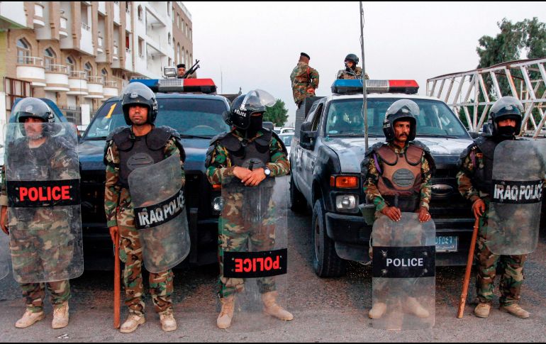 Al menos 262 policías resultaron heridos en las protestas, de los cuales seis se encuentran en estado grave. AFP/H. Handami