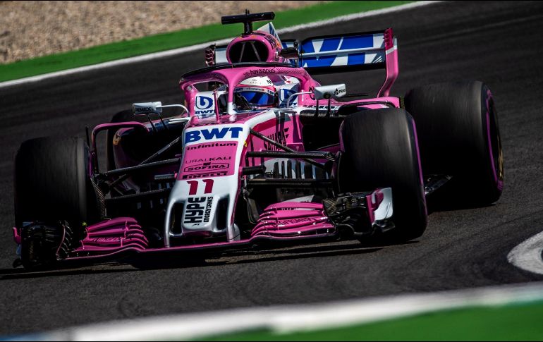 En esta prueba, donde Force India dio descanso al francés Esteban Ocon, el mejor tiempo del tapatío fue de 1:15.415. EFE / S. Suki