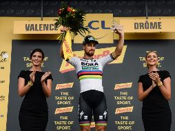 El eslovaco se hizo con su tercer triunfo de etapa, y lleva once desde su debut en el Tour en 2012. AFP / P. López