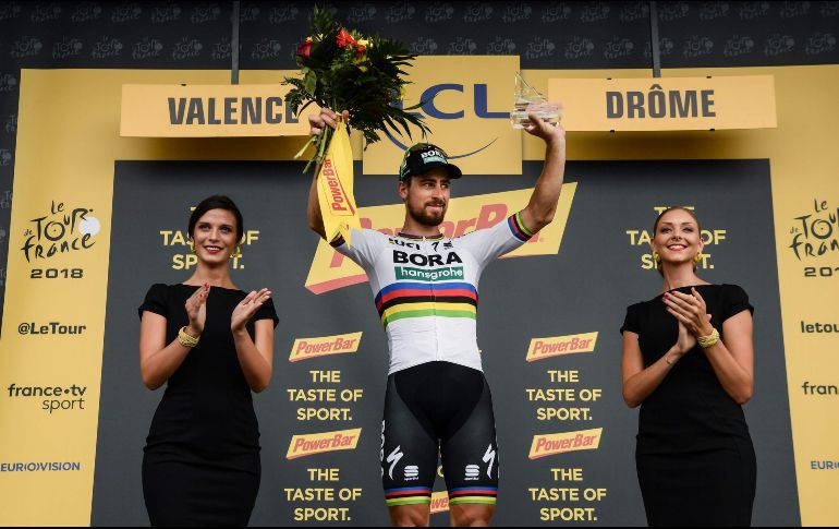 El eslovaco se hizo con su tercer triunfo de etapa, y lleva once desde su debut en el Tour en 2012. AFP / P. López