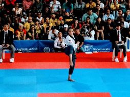 La deportista gana el primer metal áureo para la delegación mexicana en una categoría que hace su debut en la justa regional. TWITTER / @CONADE