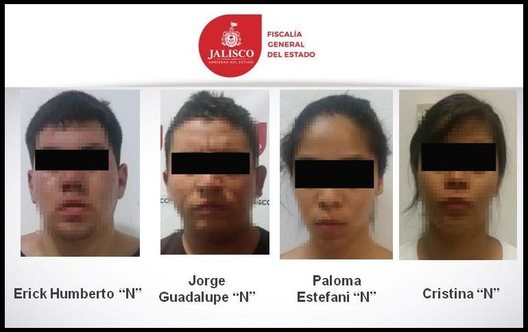 Los detenidos son puestos a disposición de las autoridades por el delito de secuestro y como medida cautelar. TWITTER/ @FiscaliaJal