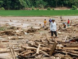Más de dos mil 500 hogares en la norteña Yen Bai se han visto afectados por las intensas lluvias e inundaciones. AFP / A. Tuan