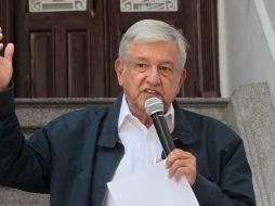 López Obrador adelantó que analizan la forma en cómo regresarán el dinero que les corresponda por las prerrogativas que se les dan a los partidos políticos. EFE / M. Guzmán
