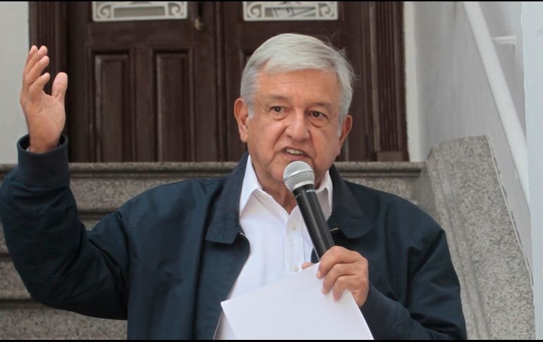 López Obrador adelantó que analizan la forma en cómo regresarán el dinero que les corresponda por las prerrogativas que se les dan a los partidos políticos. EFE / M. Guzmán