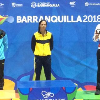 Mexicana Ibáñez impone récord y gana bronce en 100 libres de Barranquilla
