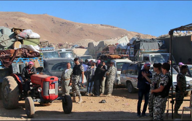 La operación se realizó en coordinación con la Seguridad General libanesa, las fuerzas sirias y miembros de la Cruz Roja, así como otros organismos humanitarios. AFP