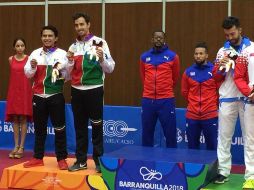 Los mexicanos Marcos Madrid y Ricardo Villa, medalla de plata de los Juegos Centroamericanos y del Caribe 2018. TWITTER / @CONADE