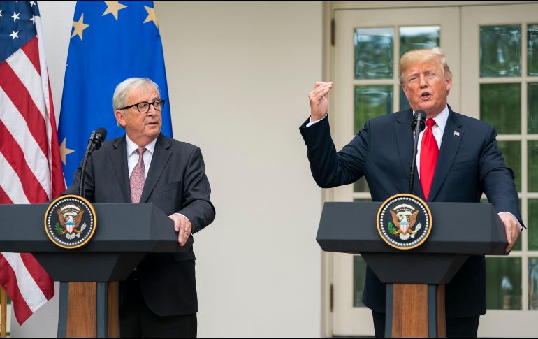 Trump estimó tras la reunión con Juncker en la Casa Blanca que las relaciones con la UE entraron en 