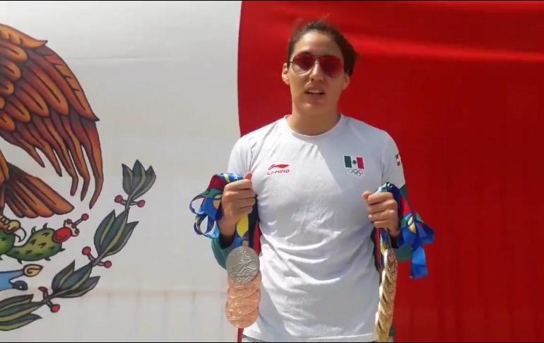 Ibañez es la atleta que más medallas obtuvo en natación y hasta hoy de todos los deportes en la justa centroamericana. TWITTER/@COM_Mexico