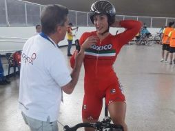 Salazar se ha posicionado como la mejor de Centroamérica y el Caribe dentro de las pruebas de velocidad, 500 metros contrarreloj y ahora el keirin. TWITTER/@COM_Mexico