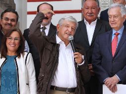 Rocío Nahle (i) será la titular de la Secretaría de Energía, Octavio Romero Oropeza (i) ocupará la Dirección General de Pemex y Manuel Bartlett (d) estará al frente de la CFE. NTX / I. Hernández