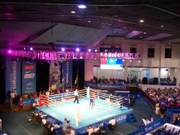 El tricolor venció a Colin Lewis, de Guyana, en los cuartos de final de la división welter ligero de 64 kilos. TWITTER / @COM_Mexico