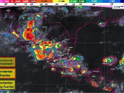 Las lluvias serán ocasionadas por la Onda Tropical 21 que recorrerá rápidamente el sur del país. TWITTER / @conagua_clima