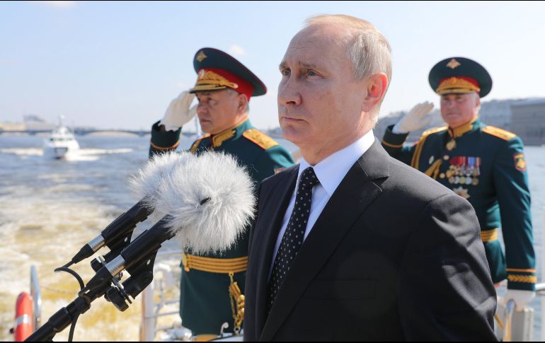 En su discurso, Putin aseguró que la historia de la flota rusa es una historia de 
