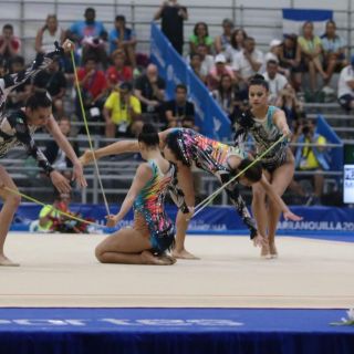 México se lleva oro en gimnasia rítmica por equipos en Barranquilla