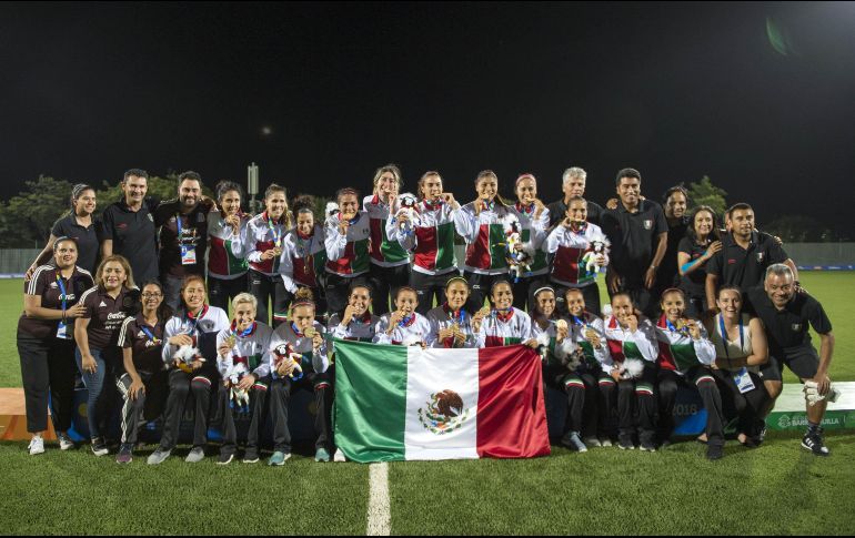 El equipo femenil logró adjudicarse el oro por segunda ocasión consecutiva. MEXSPORT / V. León
