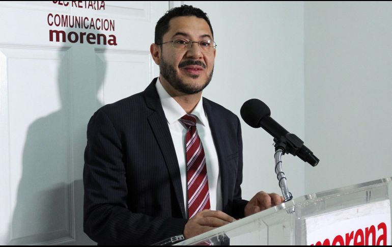 El senador electo Martí Batres ofreció una conferencia de prensa este lunes para hablar sobre la austeridad en la Cámara Alta. NOTIMEX/F. García